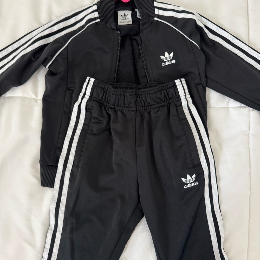 Adidas Black Ribbed Apparel